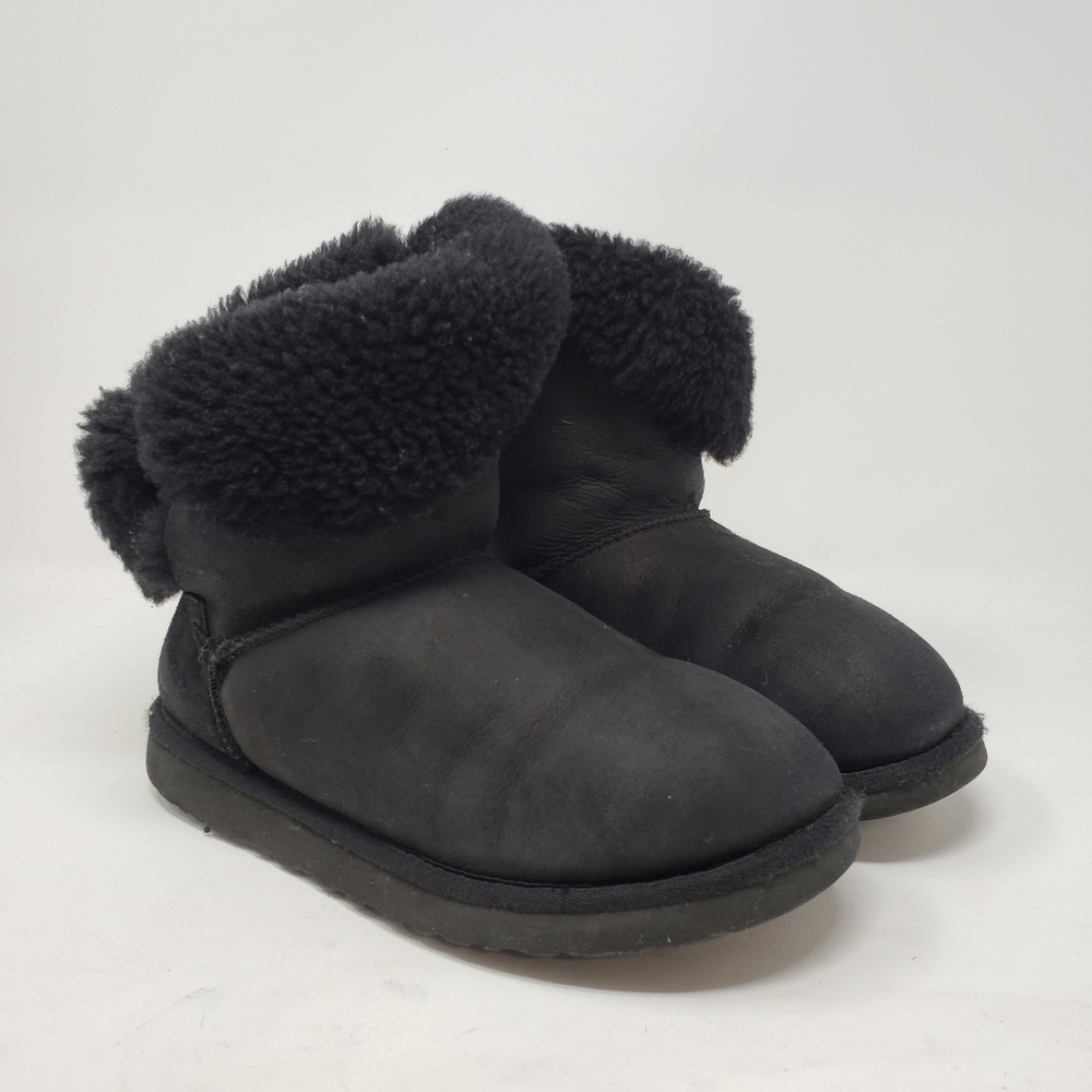 UGG Black Shearling Ankle Boots